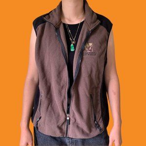 Polar Brown Zip Up Vest